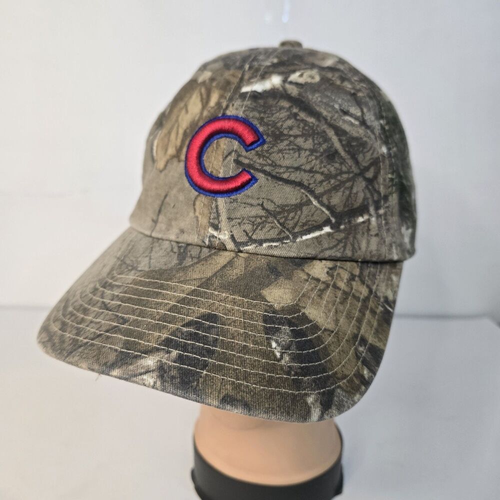 Chicago Cubs 47 Brand Adjustable Realtree Extra Camo Hat Baseball Cap MLB OSFA